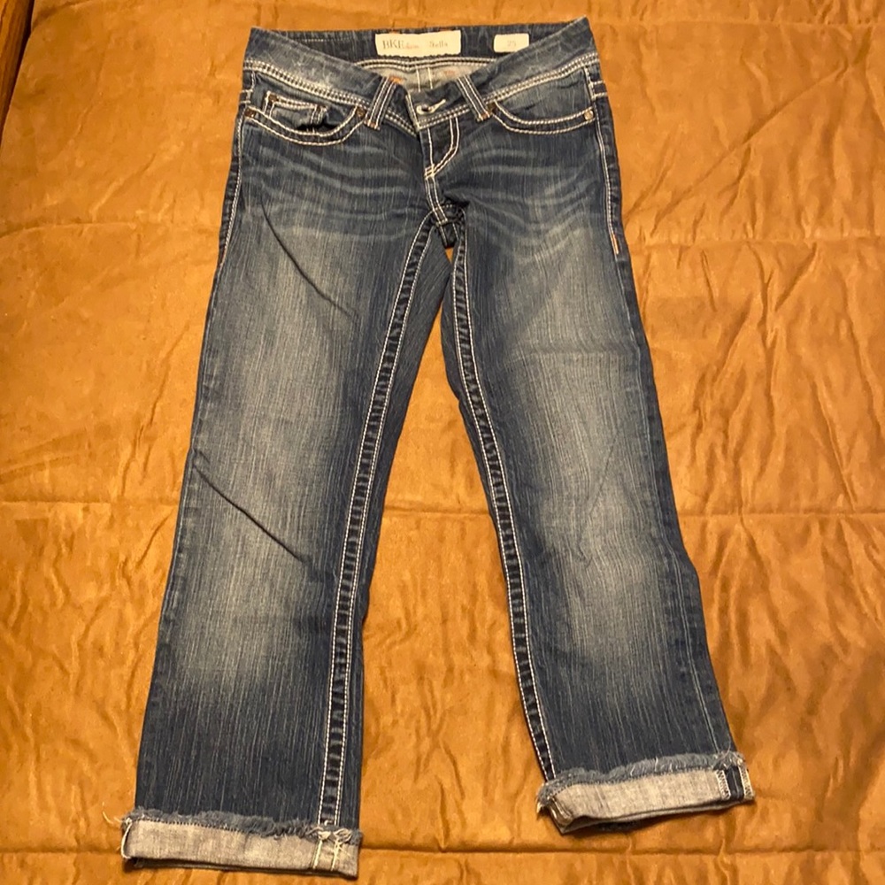 BKE Stella denim capris 25